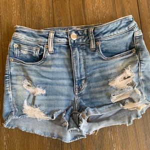 american eagle distressed shorts